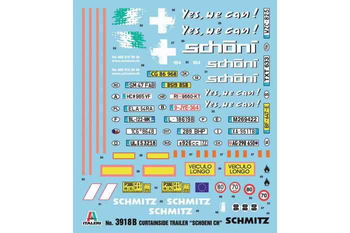 Model Kit návěs 3918 - Curtainside Trailer (1:24)