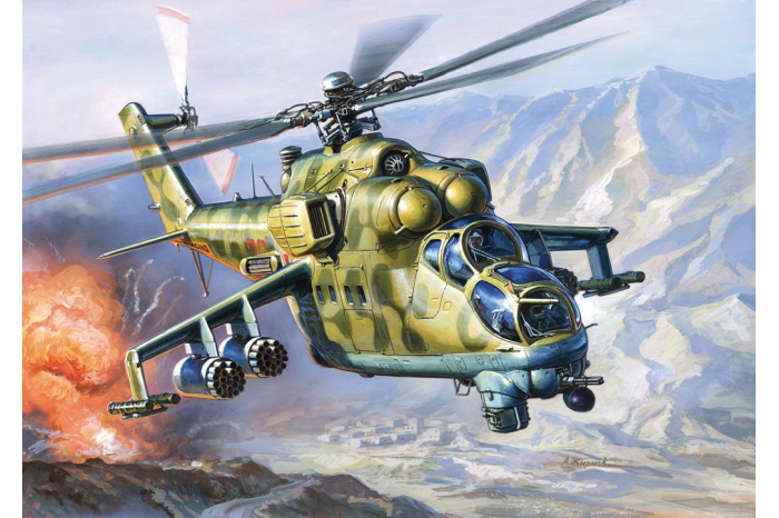 Model Kit vrtulník 7293 - MIL MI-24V/VP Hind E (1:72)