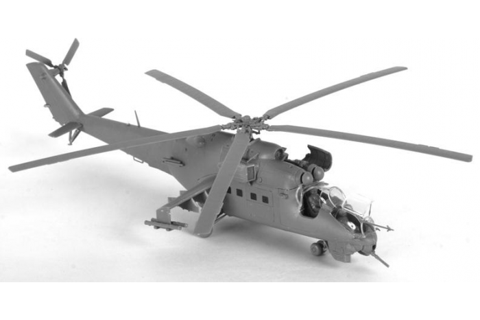 Model Kit vrtulník 7293 - MIL MI-24V/VP Hind E (1:72)