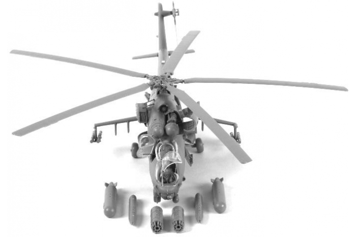 Model Kit vrtulník 7293 - MIL MI-24V/VP Hind E (1:72)