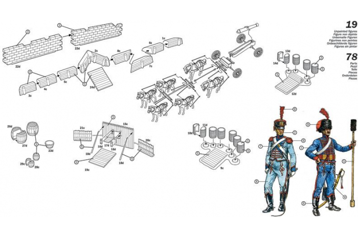 Model Kit figurky 6031 - FRENCH ARTILLERY SET (NAP.WARS) (1:72)