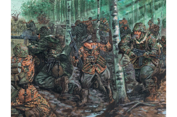 Model Kit figurky 6068 - WWII -GERMAN ELITE TROOPS (1:72)