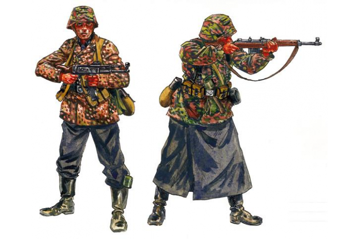 Model Kit figurky 6068 - WWII -GERMAN ELITE TROOPS (1:72)