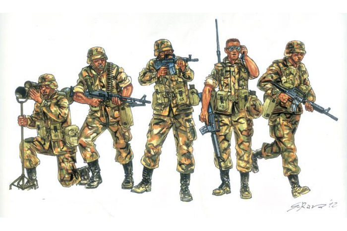 Model Kit figurky 6168 - U.S. Infantry (1980s) (1:72)