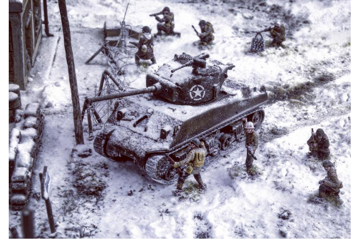 Model Kit diorama 6113 - BATTLE OF BASTOGNE (1:72)