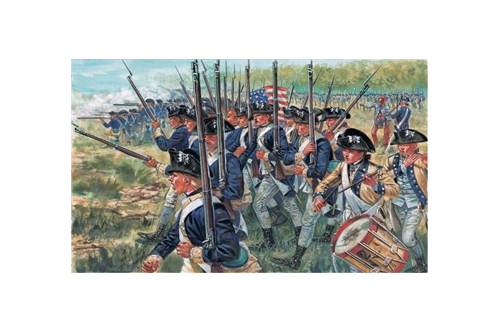 Model Kit figurky 6060 - AMERICAN INFANTRY (AM.INDEP.WARS 1776 ) (1:72)