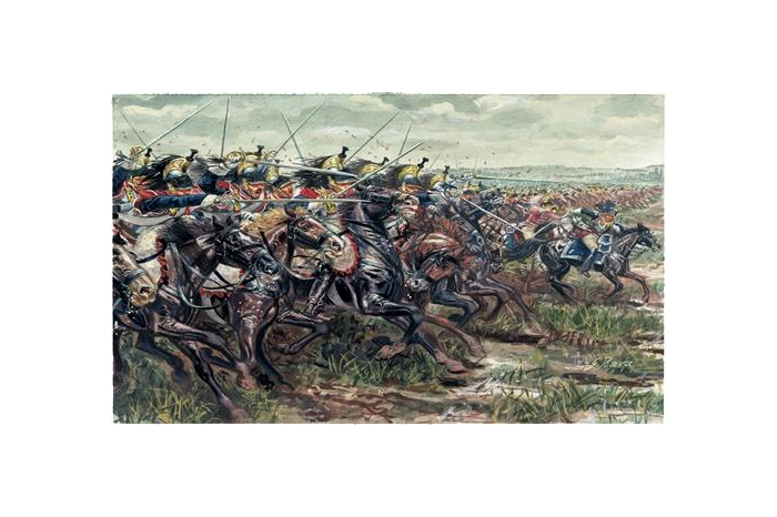 Model Kit figurky 6084 - NAPOLEONIC WARS - FRENCH CUIRASSIEURS (1:72)