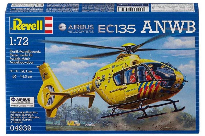 Plastic ModelKit vrtulník 04939 - EC135 Nederlandse Trauma Helicopter (1:72)