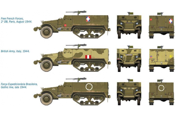 Fast Assembly military 7509 - M3A1 HALF TRACK (1:72)