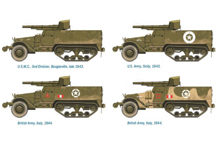 Fast Assembly military 7510 - M3 75mm HALF TRACK (1:72)