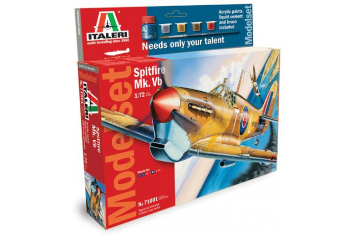 Model Set letadlo 71001 - 1:72 Spitfire Mk. Vb. (1:72)