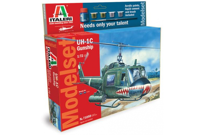 Model Set vrtulník 71050 - 1:72 UH-1C GUNSHIP (1:72)