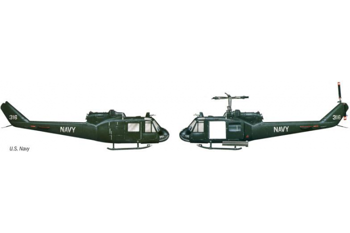 Model Set vrtulník 71050 - 1:72 UH-1C GUNSHIP (1:72)