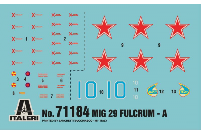 Model Set letadlo 71184 - 1:72 MIG-29A "FULCRUM" (1:72)