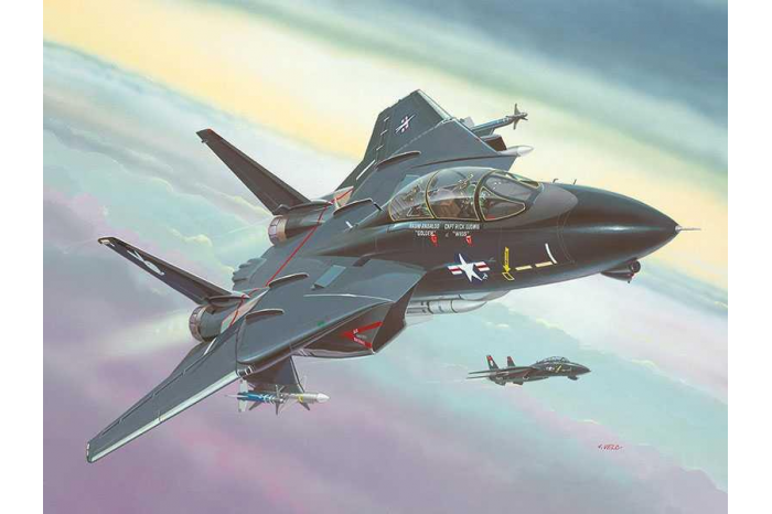 Plastic ModelKit letadlo 04029 - F14A Tomcat 'Black Bunny' (1:144)