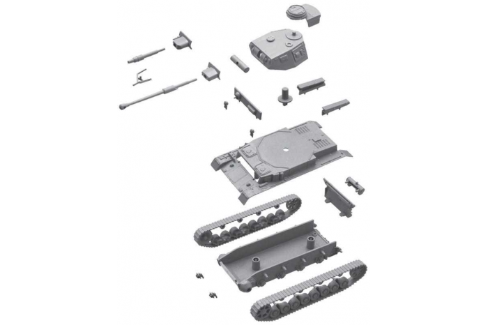 Fast Assembly tanky 7514 - Sd.Kfz.161 Pz.Kpfw.IV Ausf. F1/F2 (1:72)