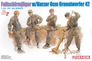 Model Kit figurky 6373 - FALLSCHIRMJÄGER w/Kurzer 8cm Granatwerfer 42 (1:35)