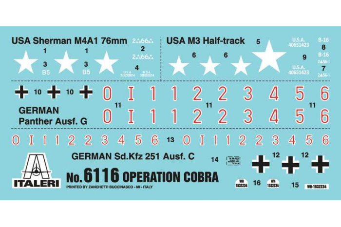 Model Kit diorama 6116 - OPERATION COBRA 1944 (1:72)
