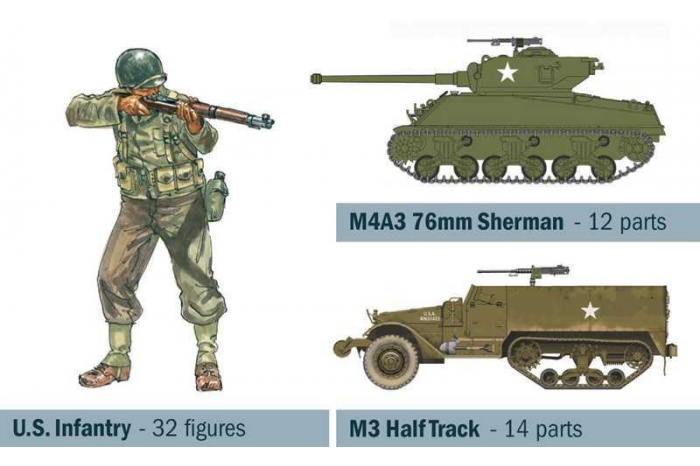 Model Kit diorama 6116 - OPERATION COBRA 1944 (1:72)
