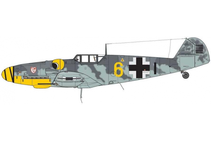 Classic Kit letadlo A02029A - Messerschmitt Bf109G-6 (1:72)