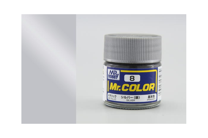 Mr. Color - C008: Stříbrná metalická (Silver Metalic)