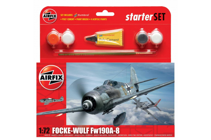 Starter Set letadlo A55110 - Focke Wulf Fw190A-8 (1:72)