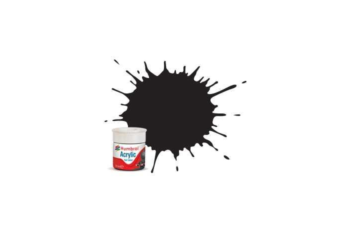 Humbrol barva akryl železniční AB2401 - No RC401 Dirty Black - Matt - 14mm