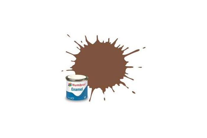 Humbrol barva email AA6224 - No 186 Brown - Matt - 14ml