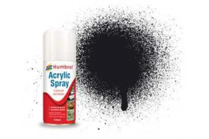 Humbrol sprej akryl AD6021 - No 21 Black - Gloss - 150ml