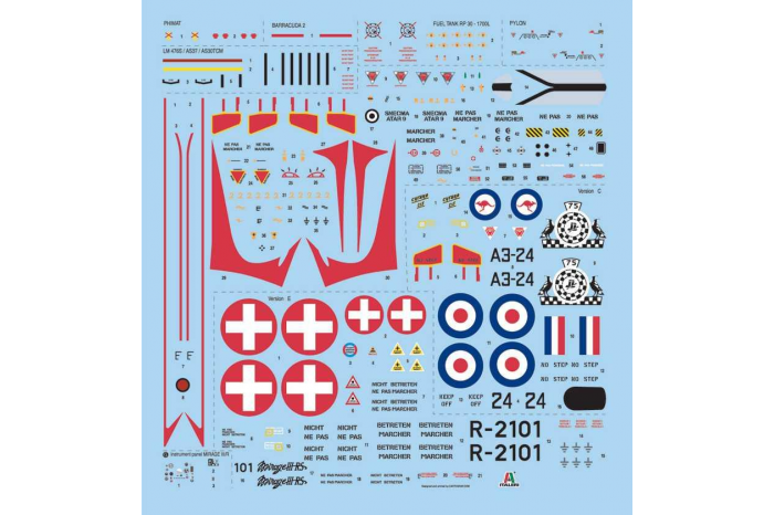 Model Kit letadlo 2510 - MIRAGE III E/R (1:32)