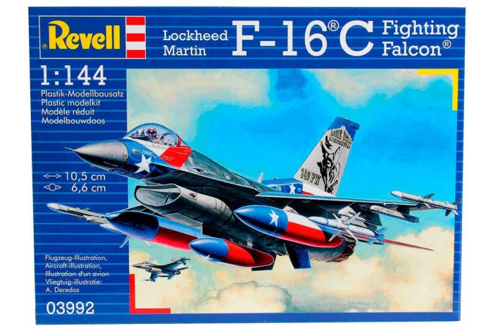 Plastic ModelKit letadlo 03992 - Lockheed Martin F-16C Fighting Falcon (1:144)