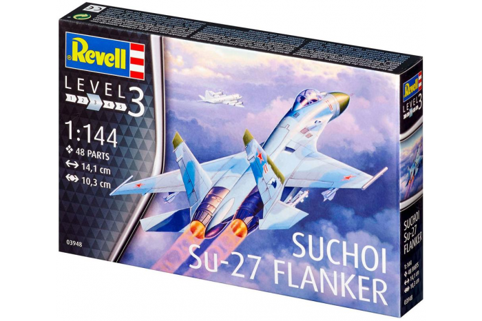 Plastic ModelKit letadlo 03948 - Su-27 Flanker (1:144)